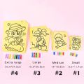【10 pcs】Creative DIY Sand Painting Kids Montessori Toys Children Crafts Doodle Colour Sand Art Drawing Paper Educational Toy. 
