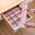 Drawer Organizer Grid Dividers 24 Adjustable Plastic DIY Partition Separators Storage Box Tidy Inserts for Underwear Sock Tie Scarf T shirt Ornament Makeup Kitchen Cutlery. 