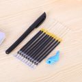Disappear Ink Magic Joke Ball Pen Invisible Slowly Within One Hour Fading Ball Pens + 10 Pcs Refill Pen Holder Kids Calligraphy Straggle Steipos. 