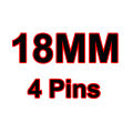 4pcs 18mm, 20mm, 22mm, 23mm, 24mm Stainless Steel 1.5mm Diameter Quick Release Spring Bars Smart Pins Smart Watch Pins Watch Band Pins. 