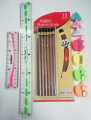 pack of 12 gold fish led pencil with 3 Rubbers and 4 sharpeners and 2 Scals. 