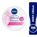 NIVEA Natural Fairness Body Cream, Even Tone Complex & Vitamin C, All Skin Types, Jar 100ml. 