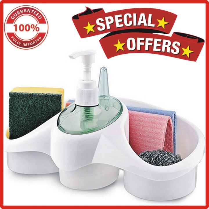 Titiz%203%20In%201%20Soap%20Dispenser%20And%20Sponge%20Holder%20Kitchen%20Kit%20IMPORTED%20FROM%20TURKEA%20-%20Image%202