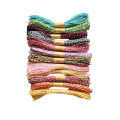 Multi Colored Twisted Paper Rope Threads for DIY Art and Craft Projects /Gift Wrapping Twine Rope Thread Scrapbooks Invitation Flower Decoration (Pack of 12). 