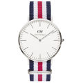 Daniel Wellington White Dial Two-Tone Nylon Strap Watch For Men DW00100016. 
