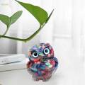 Modern Owls Figurine Home Collectibles Craft DIY Hand Carved Owl Statues for Bedroom Living Room Tabletop Decor. 