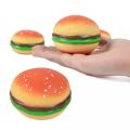 KES 3D Squishy Hamburger Fidget Toys Silicone Decompression Ball Fidget Sensory Toy COD. 