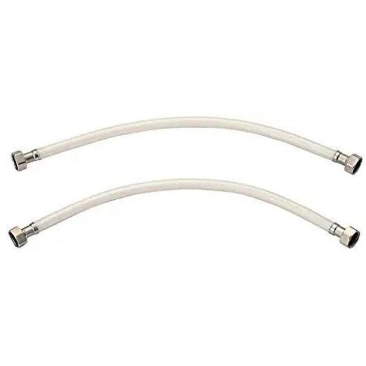 Pair of 2 PVC Connection pipe for wash basin for hot and cool water 2ft