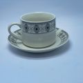 CUP AND SAUCER SET OF 6PIECES BONE CUP SAUCER. 