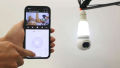 Imou Bulb Camera 3MP | Panoramic 360 coverage | Two-way Audio. 