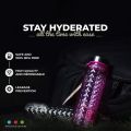 Sparkle Water Bottle - 600ml Crystal Stylish Plastic Gym Water Bottle with Steel Cap - Water Bottles for Girls, Boys and Kids. 