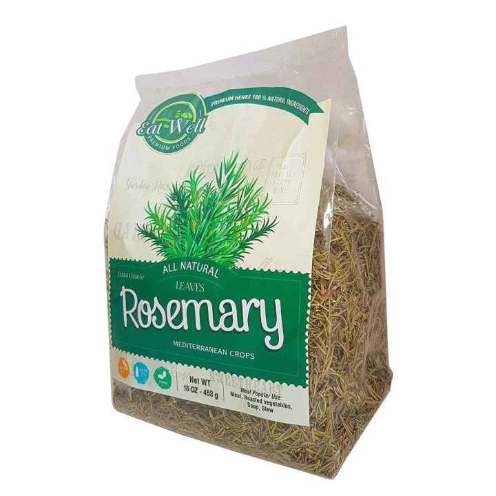 Rosemary Leaves - 100g | Premium Whole Dried Rosemary Leaves | Bulk Pack | Dry Rosmarinus Officinalis | 100% Natural | Vegan Rosemary Seasoning | Traditional Mediterranean Ingredients