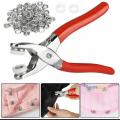 Press Studs Pliers Metal Sewing Prong Rings Buttons Clip Pliers DIY Clothes Tool for Sewing Leather Bags Clothes. 