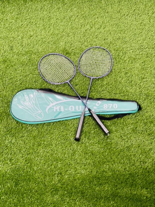 Hi Qua Badminton Rackets in Premium Quality with 2 Shuttle and carrying