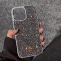 Swarovski Compatible Cover Case For iPhone 16 Series  15 Pro Max, 15 Pro, 15, 14 Pro Max, 14 Pro, 14, 13 Pro Max, 13 Pro, 13, 12 Pro Max, 12 Pro, 12, 11 Pro Max, 11 Pro and 11  Glitter Type Shining Sparkle Stone Looking Luxurious Stylish High-Quality. 