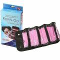 Travel Roll-up Makeup Case Organizer Hanging Foldable Cosmetic Pouch Toiletry Bag Black. 