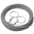 Outdoor Hand-Drawn Rope Saw 304 Stainless Steel Wire Saw Camping Life-Saving Woodworking Super Fine Hand Saw Wire 5M. 