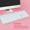 PBT Keycaps, Double Layer Keycaps 2 Color for 104 Key Keyboard. 