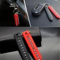 Pack of 2 Anti-lost Phone Number Plate Keychain Auto Vehicle keyring Interior Decoration. 