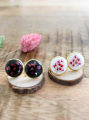 Customizable Resin Earrings Studs - Handmade with Love & Personalized. 