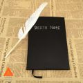 Death Note Notebook Deathnote Notebook Anime Set Leather Journal diary with free feather pen. 