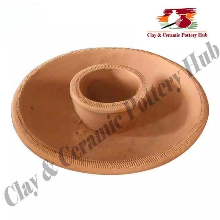 Birds Feeding Clay Pot | Birds Plate | Parindo ki Dana Pani ki Plate | Birds Summer Care | Summer Bird Plate | Birds Drinking | Birds Feeder | Portioned Clay Plate for Water & Feed