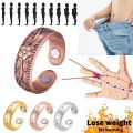 Jiayi AliExpress cross-border light luxury fashion red copper plum blossom four magnet magnetic therapy ring couple ring spot. 