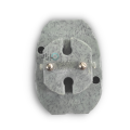 3 Pin to 2 Pin Multi Power Plug Adapter 13A/250V Solid PVC Material, Multi Socket Adapter Grey Special Heavy Duty PVC Material made, Highly Durable Power Plug. 