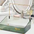 Serving Tray Makeup Vanity Tray Desk Organizer Tray Non Slip Coffee Table Decor Tray Desk Organizer for Party Desktop Home Dining Room Decor. 