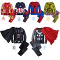 Boys Cartoon Ironman Hulk Spiderman Captain America Thor Cotton Pyjamas Set. 