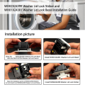 WH02X24399 Washer Lid Lock Strike and WH01X24381 Washer Lid Lock Bezel Compatible for / Top Washer Lid Lock Durable. 