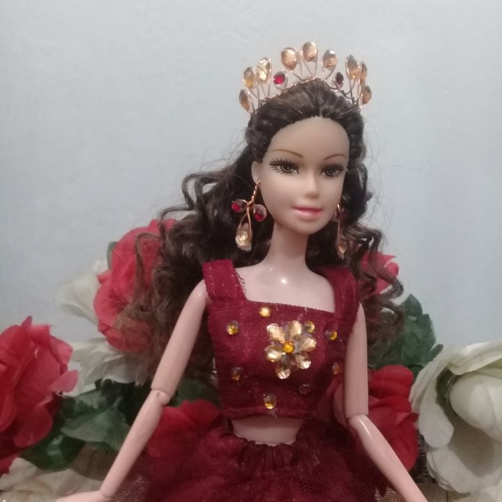 Barbie doll clothes |  Barbie doll wedding clothes | Barbie doll accessories | Barbie dress up | Barbie doll jewelry |wedding dress |Bridal dress | Barbie gown | Barbie party dress |gift for girls  | dress for 11 inch doll