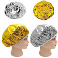 aluminum foil cap-1 x Shower cap-Silver. 