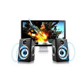 Ft-165 Computer Speakers With Heavy Bass Volume , 3.5mm Audio, USB Wired Powered Built-in Four Loudspeaker Diaphragm Multimedia Speaker for Gaming PC,Laptops And Computers. 