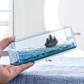 Unsinkable Boat Cruise Ship Toy - Fluid Drift Bottle Sea Liquid Wave Boat Decor Toy for Gift. 