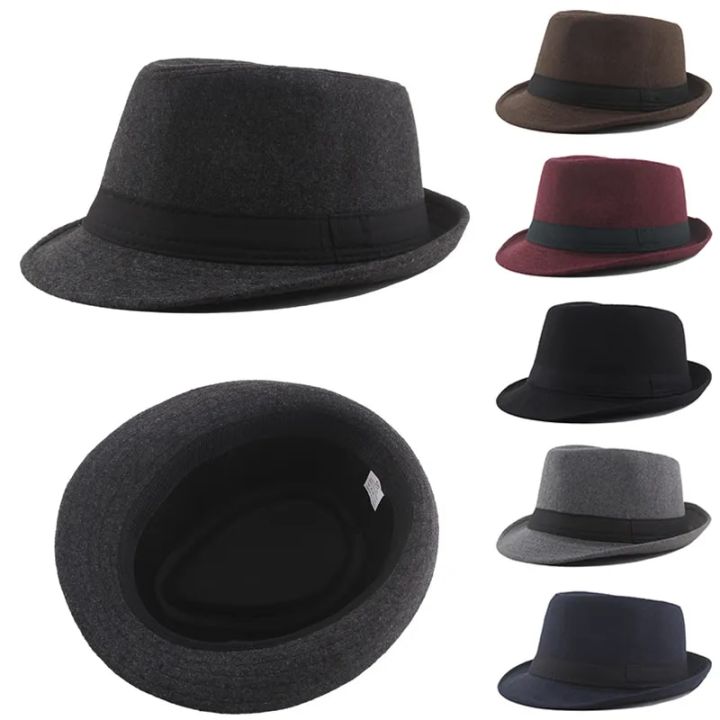 Black Wool Felt Low Short Top Hat Victorian Mad Hatter Topper Hats