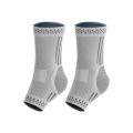 Nylon Graphene Ankle Brace Socks Sports Safety Breathable Grey Foot Cracked Repair Open-Toe Anti Chapped Ankle Compression Socks Men Women. 