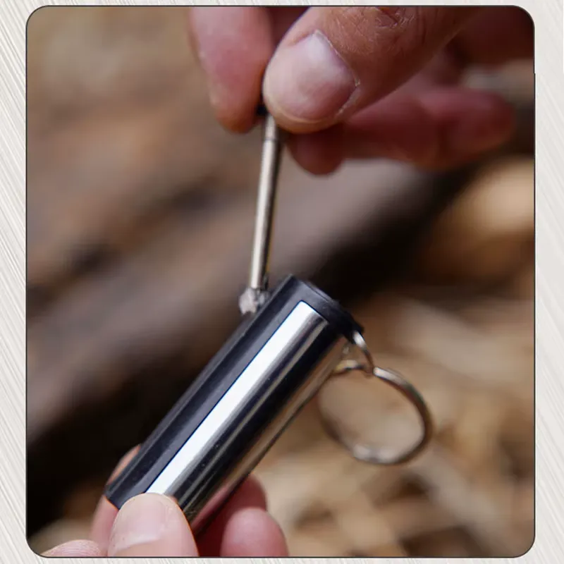 thumbnail image 2 of Fire Starter Lighter Waterproof Flint Match Metal Keychain Camping Survival BDA | Australia 2 of 10