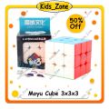 Original Stickerless Moyu Cube 3x3 - Professional 3x3 Rubiks Cube with FREE solving guidance. 