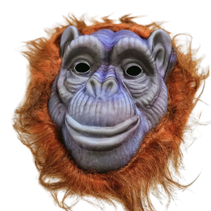 Monkey%20/%20Orangutan%203D%20Face%20Mask%20with%20Small%20Hair%20%E2%80%93%20Premium%20Foam%20Fabric%20Animal%20Mask%20for%20Halloween,%20Cosplay%20&%20Costume%20Parties%20-%20Image%203