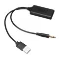 Universal Car 12V bluetooth Module Adapter Cable USB Jack Aux  AUX-IN Stereo NEW Wireless Adapter 3.5MM S3F0. 