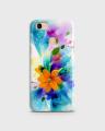 F5 Youth Case Cover 3d Hard- Oppo  Orange Flower Style - 1cover2607. 