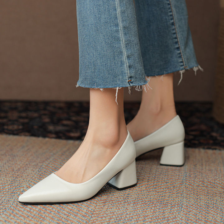 Korean%20Simple%20Heel%20Pointed%20Large%20Wedding%20Casual%20Non-slip%20Fashion%20Formal%20Women's%20Shoes%20Comfortable%20Thick%20High%20Heels%20-%20Image%206