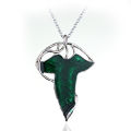 Jewelry Ladies Gift Pendant Necklace Hobie 1 Piece Vintage Green Leaf Man Lord of the Rings Elf Pendant Chain Necklace. 