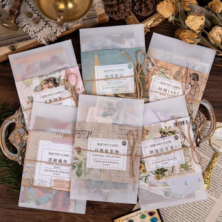 27PCS A Brief History of Art Series Basic Material Paper Set Vintage Stickers Craft Journal Planner Diary DIY Scrapbooking Sticker