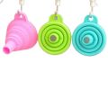 Pack of 3 Beautiful and Portable Mini Kitchen Silicone Collapsible Folding Foldable Funnel | SJR Collections. 