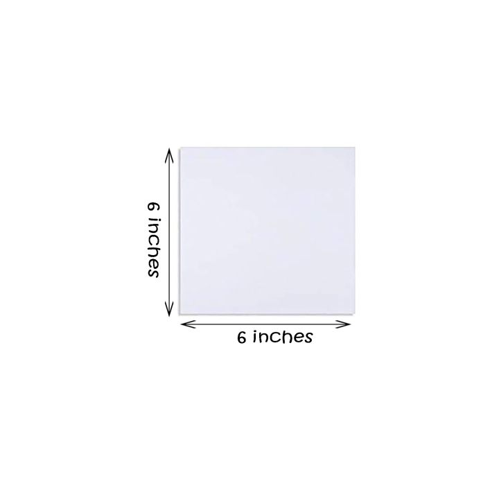 1 Piece Of 6X6 Inches Canvas For Painting - Canvas Board