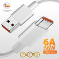 Oks Traders Offer Type C Cable 6A: Fast Charging and Data Transfer for Android Devices Turbo Charge Cable Original 6A 33W Usb Type C Charger Cord USBC Long Kabel for All Type C Mobiles. 