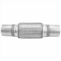 1 PCS Exhaust Flex Pipe Stainless Steel Double Braid Car Exhaust Flexible Joint Tube 2 X 6 Inch with Ends 10 Inch Long. 