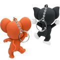 Mini Cartoon PVC Figure Key Holder, Key Chain Cartoon Figure Model Key Holder Brown, Black KyeChain  mini By Miss Soni. 